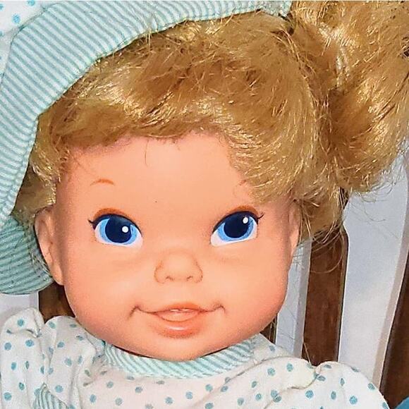 Rare 1968 Mattel's Sweet  11" "Bouncy" Baby Go Bye Bye Play Baby Doll - Picture 2 of 9